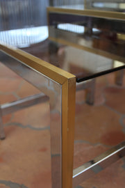 Chrome and Gold Nesting Tables