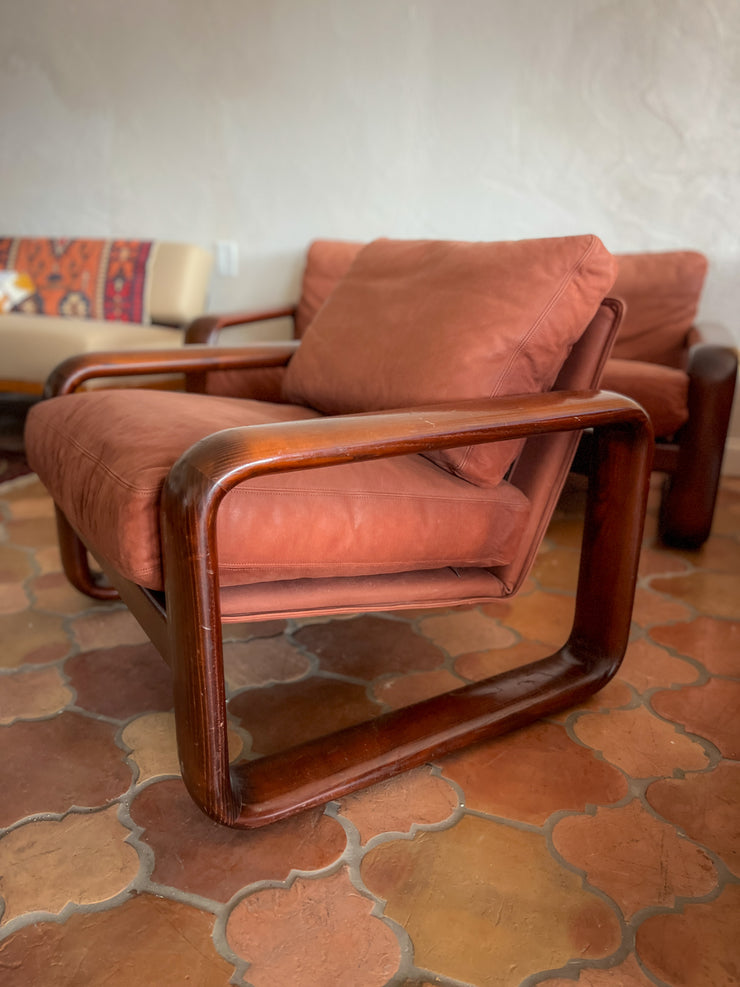 Rosenthal Hombre leather chair by Burkhard Vogtherr