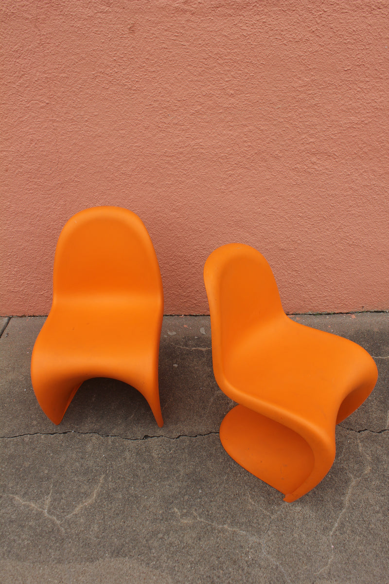 Orange Junior Vitra Verner Panton Chair Set