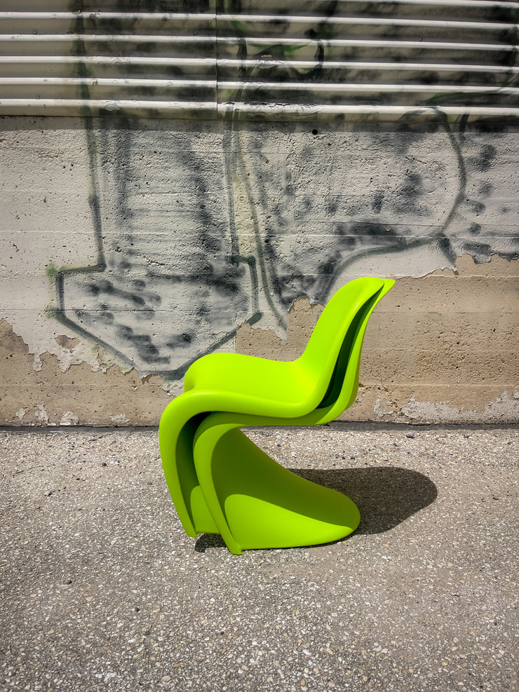Lime Green Junior Vitra Verner Panton Chair Set