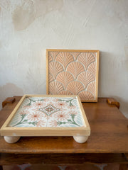 Floral Tiled Stand