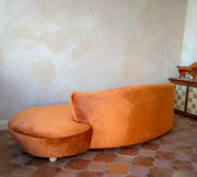 Vintage Vladimir Kagan Style Curved Sofa