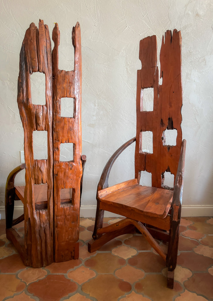 Primitive Wood Chairs from Thailand (priced individually)