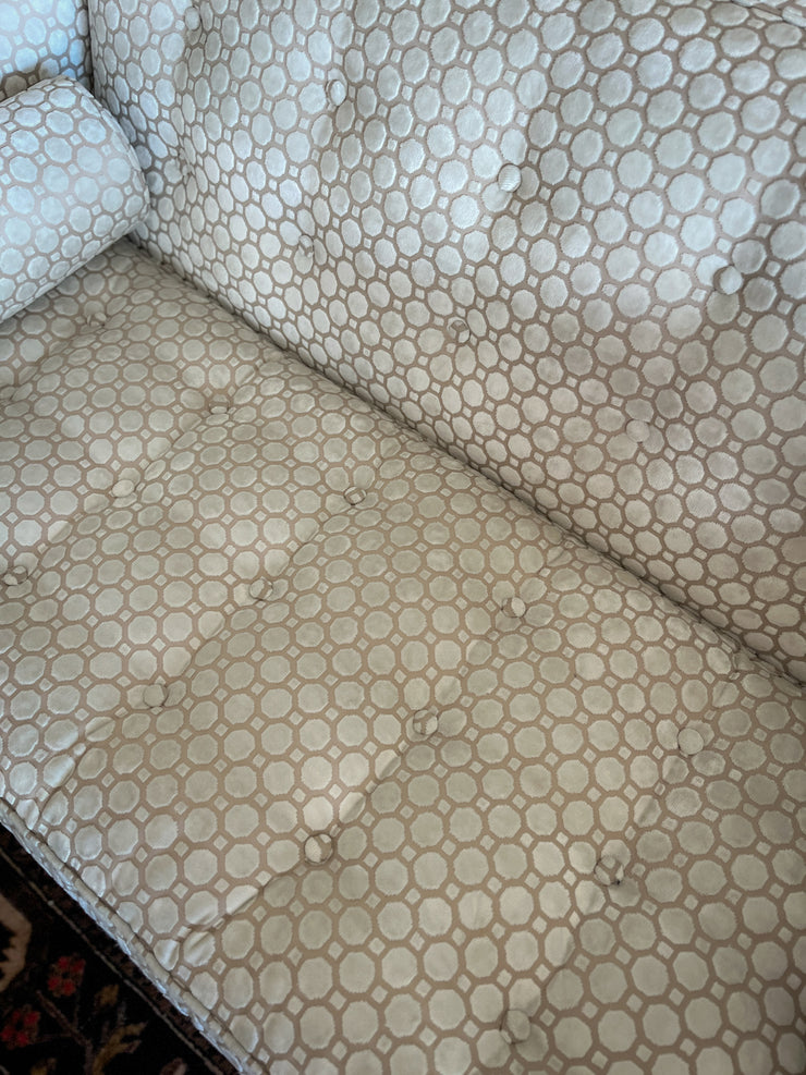 Cream Dot Loveseat