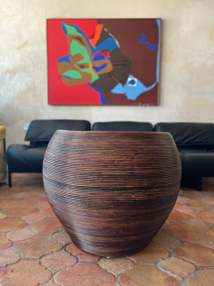 Pencil Reed Cone Chair