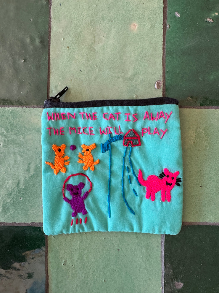 "Chalee" Embroidered Pouches by Hmong Youth in Laos (FREE SHIPPING)