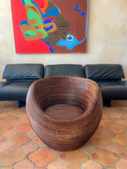 Pencil Reed Cone Chair