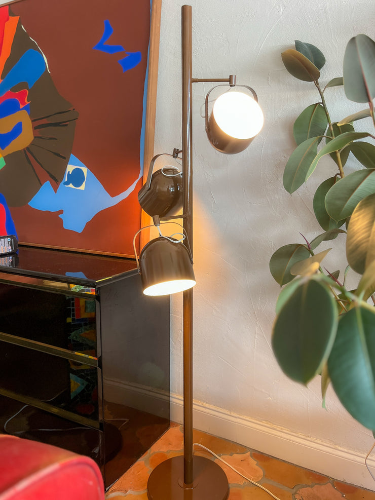 Brown vintage floor lamp