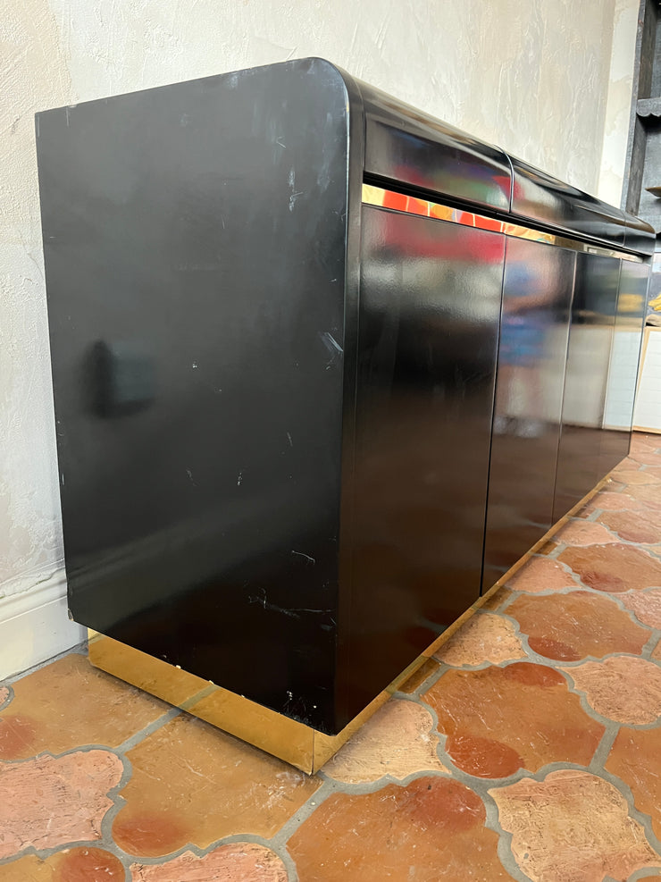 Lane Black Lacquered Console
