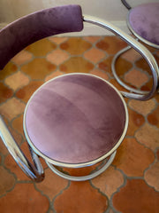 Chrome chair set