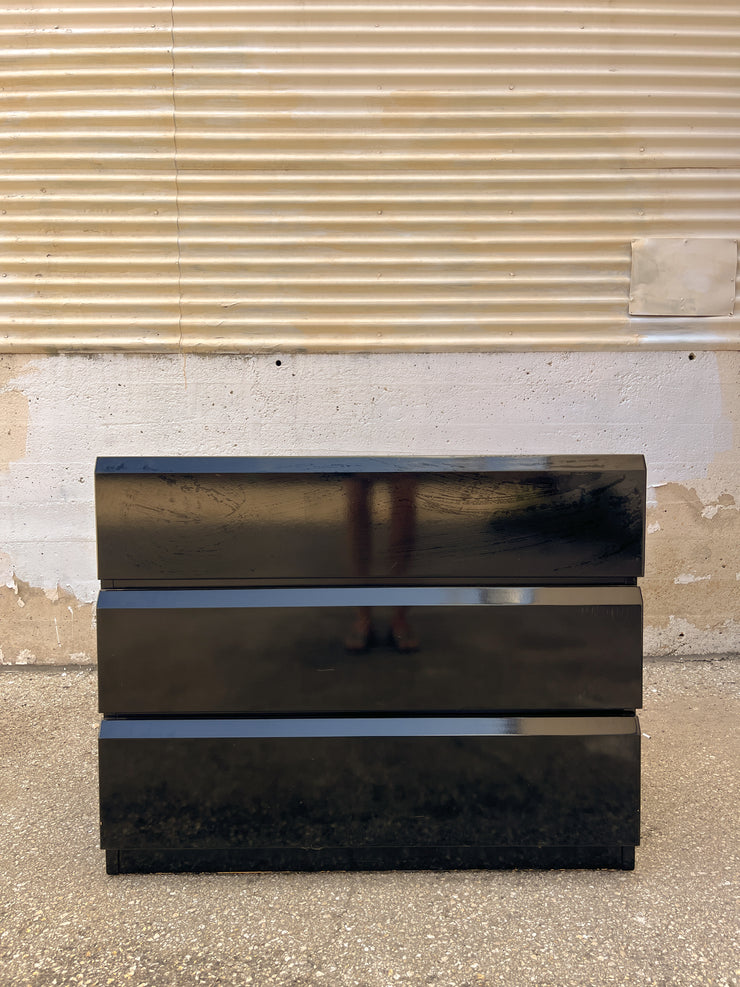 Lane Black Lacquered Dresser