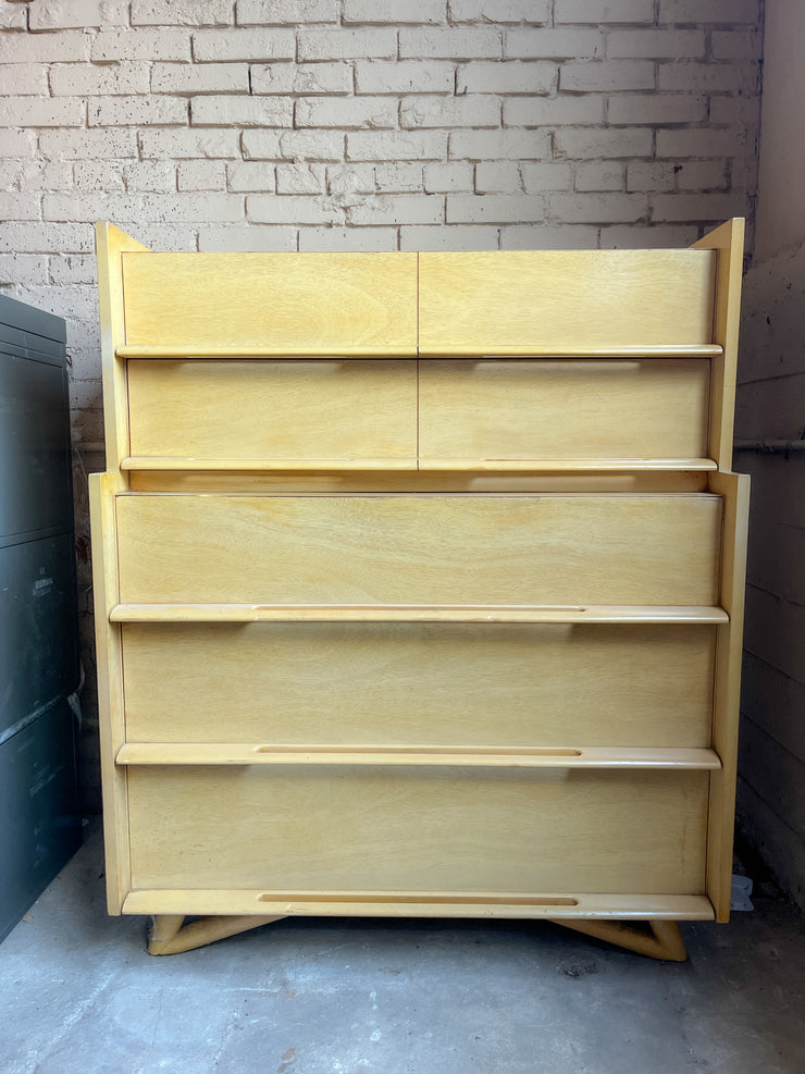 Blonde Mid Century Modern Dresser