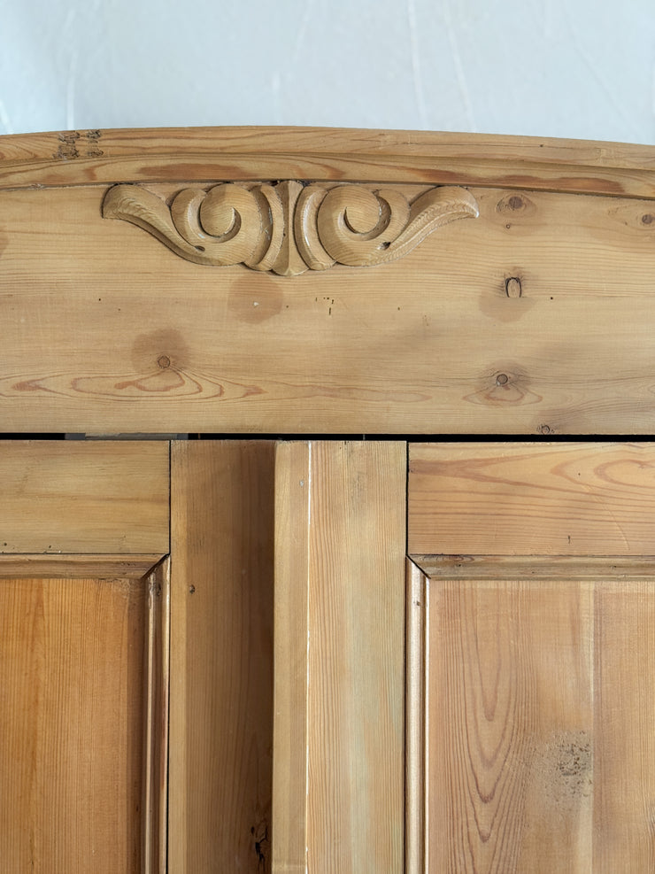 Antique English Pine Armoire