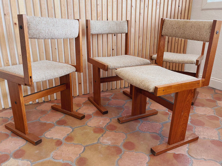 4 Teak Chairs by Poul Poulsen for Gangsø Møbler