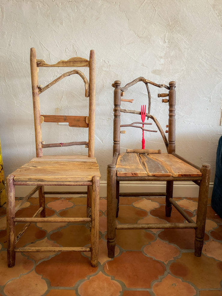 Folk Art Handmade Chair Set