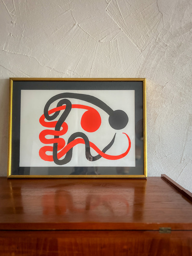 1973 Lithograph in the style of Alexander Calder (FREE SHIPPING)