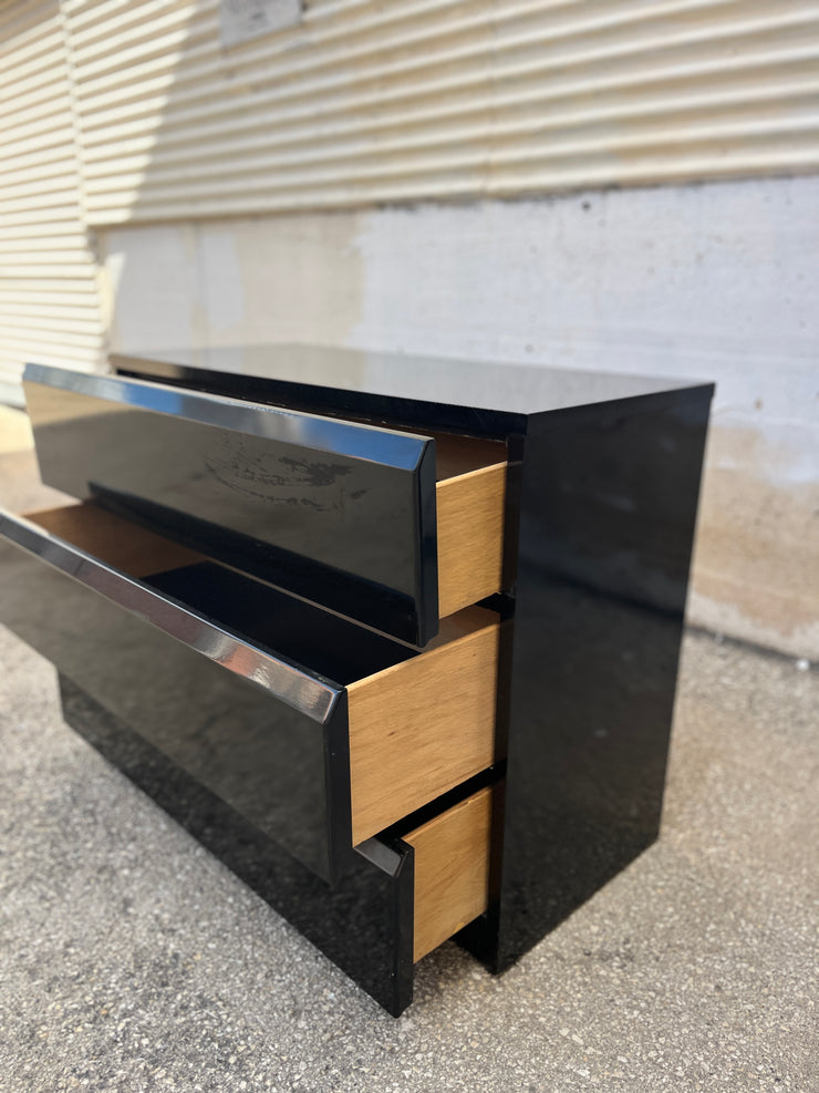 Lane Black Lacquered Dresser
