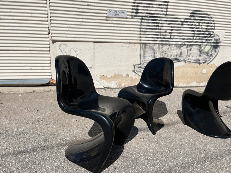 Black Vitra Verner Panton Chair Set – Stampworthy