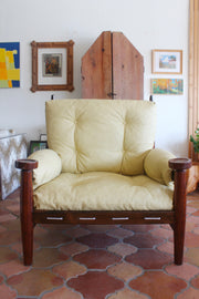 Brazilian Rosewood and Leather Chair from 1960s
