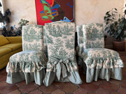 Toile Bow Dining Chairs