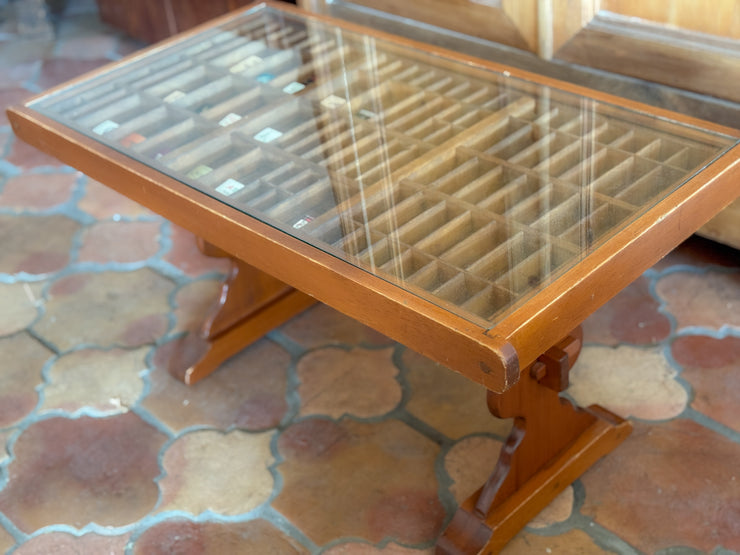 Letterpress Tray Trestled Coffee Table