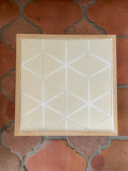 Yellow Hexagon Tiled Rolling Stand (FREE SHIPPING)