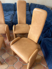Pierre Cardin Style Post Modern Dining Chairs