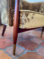 Mid Century His & Hers Velvet Chair Set