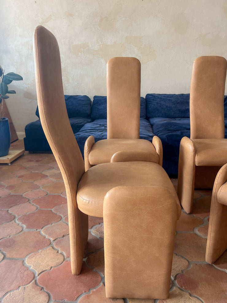 Pierre Cardin Style Post Modern Dining Chairs