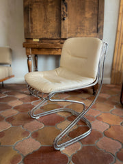 Gastone Rinaldi Leather Chairs (2 available)
