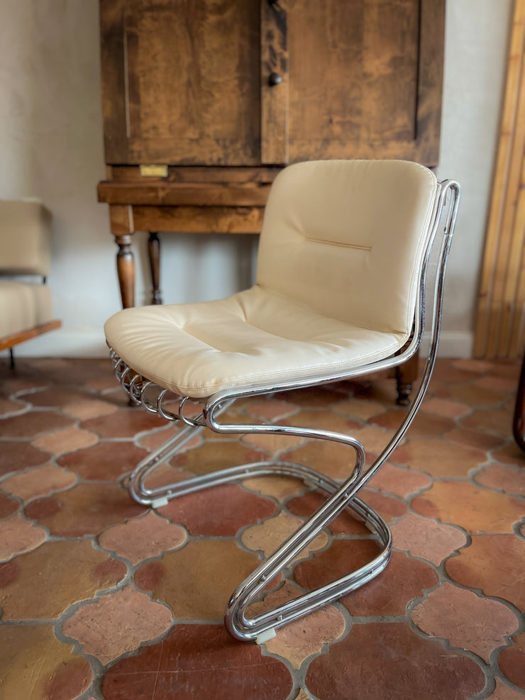 Gastone Rinaldi Leather Chairs (2 available)