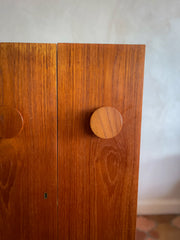 Teak Folding Bar Cabinet attributed to Johannes Andersen