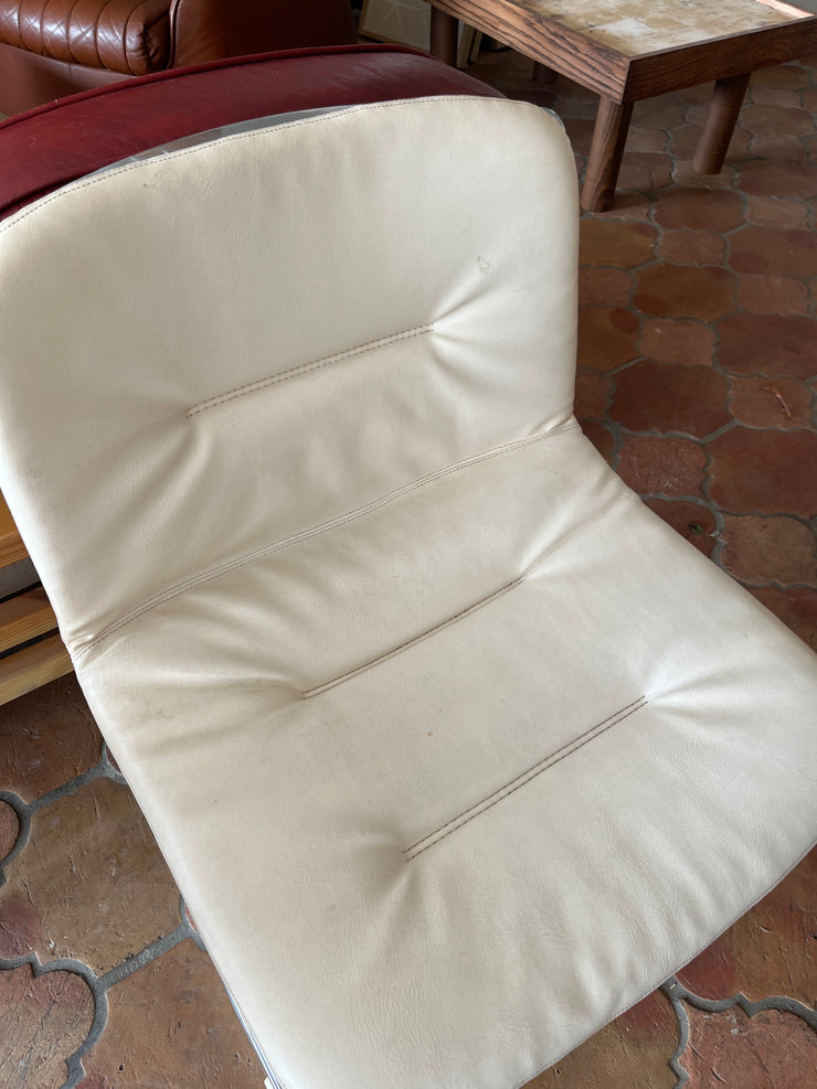Gastone Rinaldi Leather Chairs (2 available)