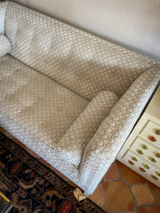 Cream Dot Loveseat