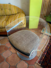 Space Age Swivel Lucite Chair