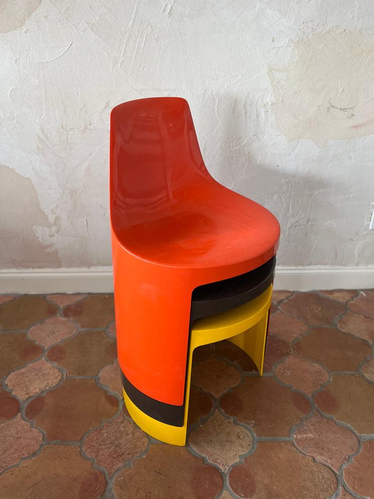 Stacking ‘Umbo’ Chair Set by Kay LeRoy Ruggles