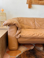 Vintage Rolf Benz Leather Sofa
