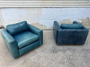 One Kings Lane Leather Club Chairs (priced individually)