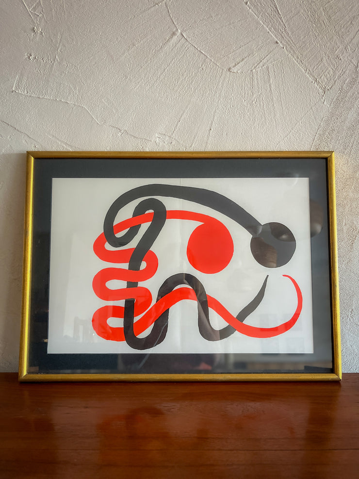 1973 Lithograph in the style of Alexander Calder (FREE SHIPPING)