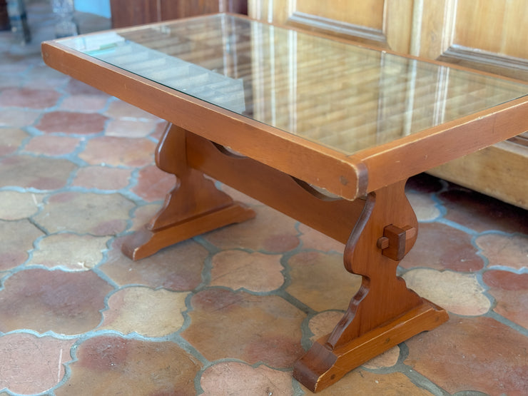 Letterpress Tray Trestled Coffee Table