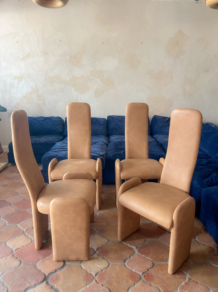 Pierre Cardin Style Post Modern Dining Chairs