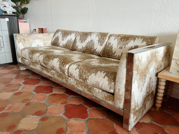 Chrome Selig Monroe Sofa