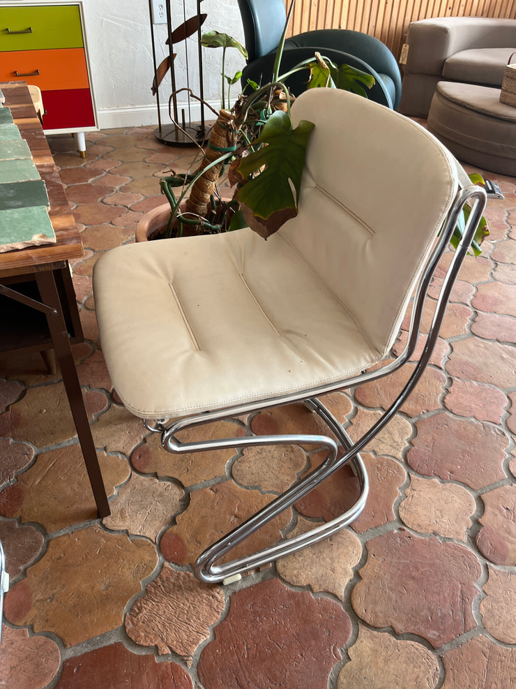Gastone Rinaldi Leather Chairs (2 available)