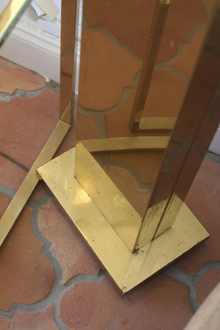 Vintage Brass Plated Skyscraper Lamps by Casella