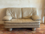 Nicoletti Inspired Leather Loveseat