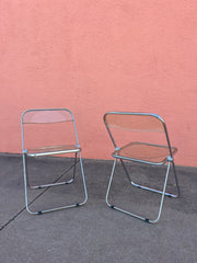 Plia Folding Chair Set by Giancarlo Piretti for Castelli