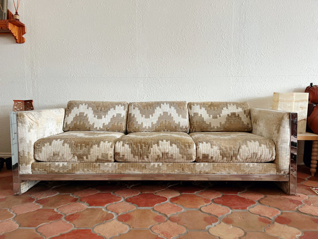 Chrome Selig Monroe Sofa