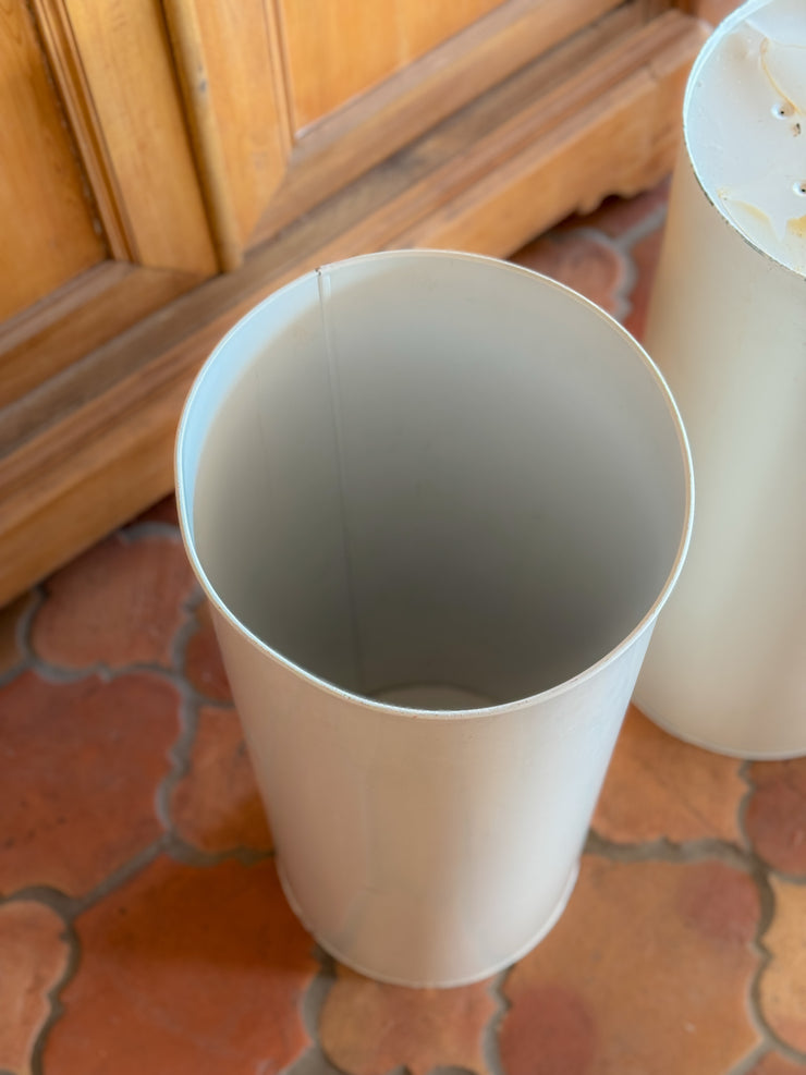 Vintage White Metal Pedestals