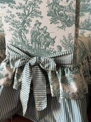 Toile Bow Dining Chairs