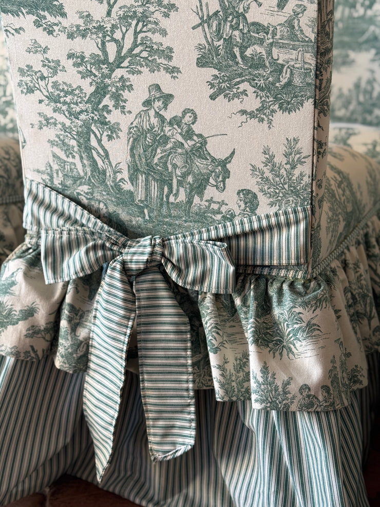 Toile Bow Dining Chairs